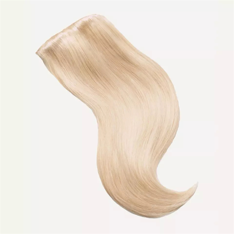 Customized 12A Grade Best Quality White Blonde Color Halo Hair Extension For White Women